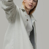 Overshirt Giacca Denim Rigenerato Unisex Remi Bianco Ecrù - Rifò Lab Moda circolare made in Italy