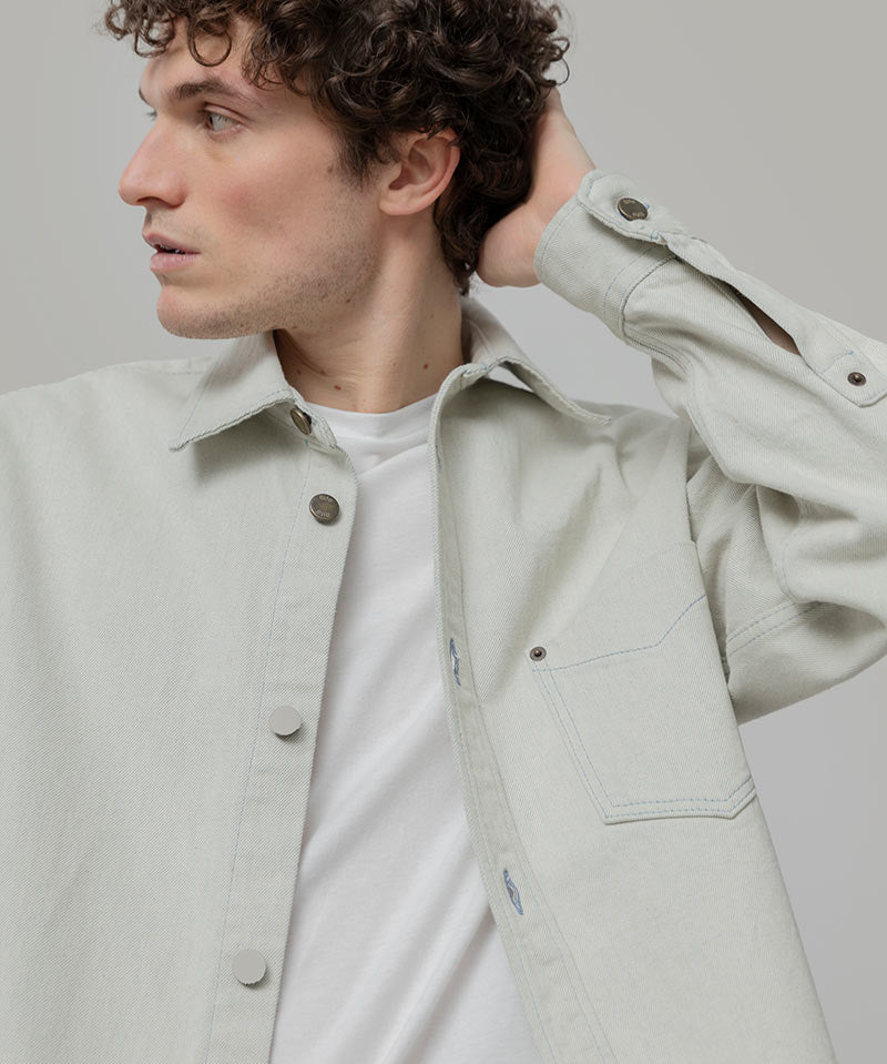 Overshirt-Giacca-Denim-Rigenerato-Unisex-Demi - Rifò Moda Circolare Made in Italy