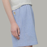 Pantaloncini Inghirami Allegra Azzurra - Rifò Lab Moda circolare made in Italy

