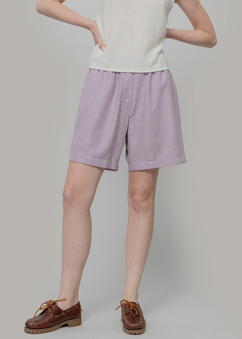 Pantaloncini Inghirami Allegra Violetto - Rifò Lab Moda circolare made in Italy

