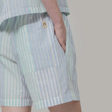 Pantaloncini Inghirami Allegra Acquamarina - Rifò Lab Moda circolare made in Italy
