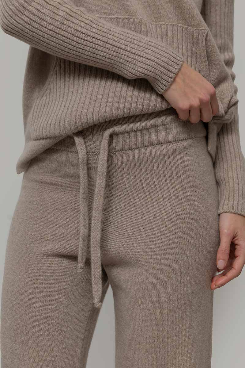 Beige Sabbia | Pantalone Donna Cashmere Rigenerato Zelda