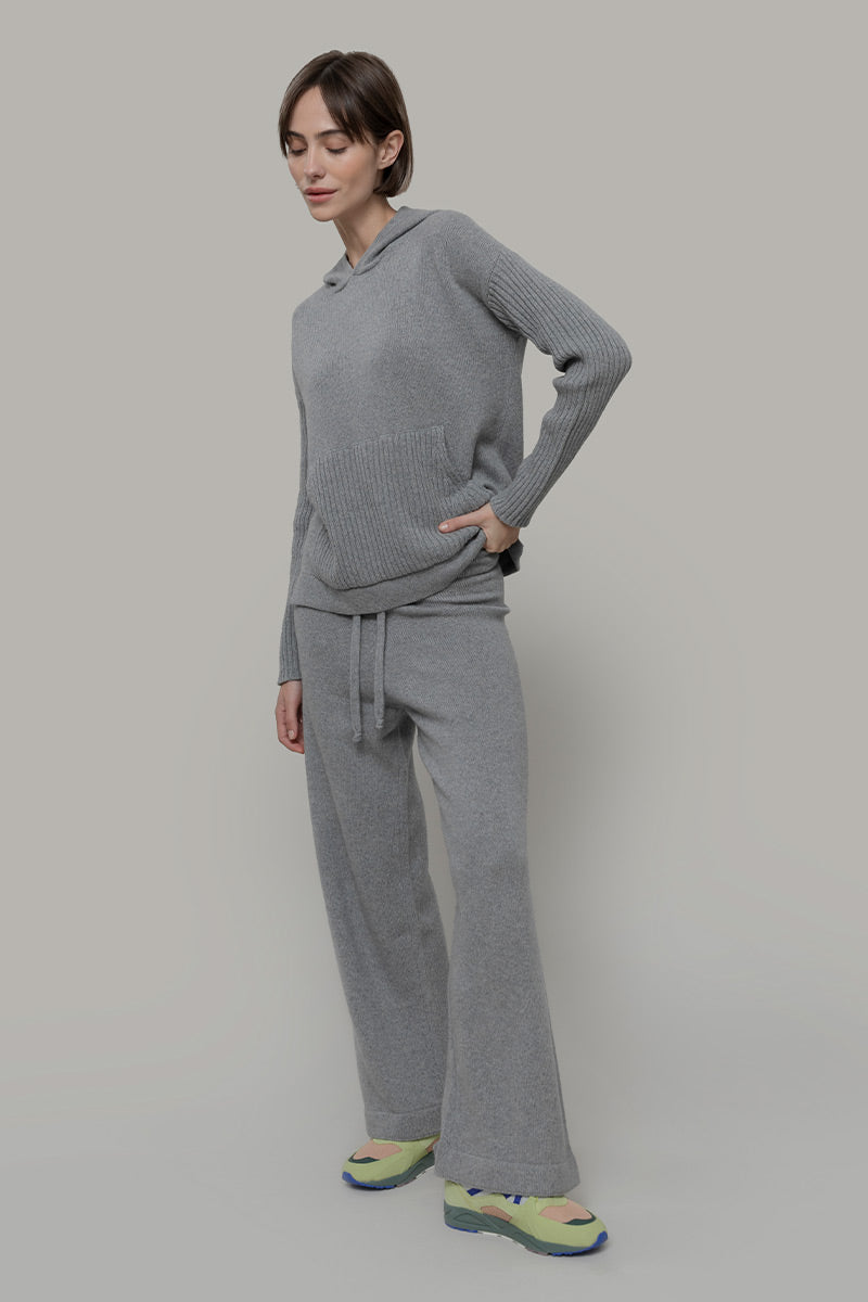 Grigio Calce | Pantalone Donna Cashmere Rigenerato Zelda