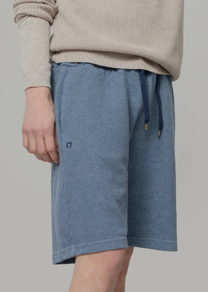 Denim | Bermuda felpa jeans rigenerato