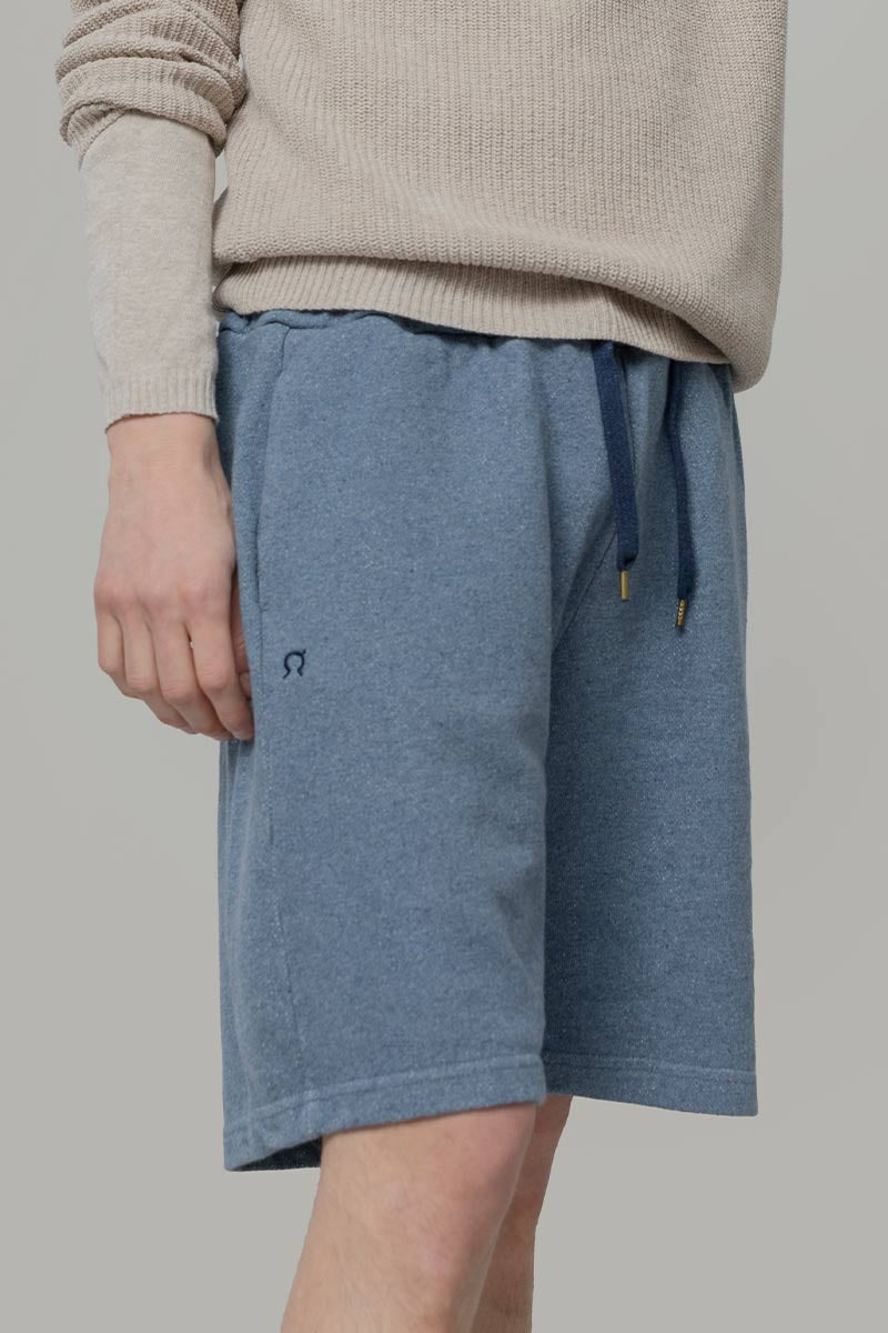 Denim | Bermuda felpa jeans rigenerato