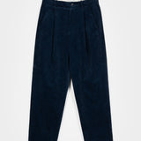 Pantaloni Chino Donna Velluto a Coste Blu Astrid - Rifò Lab Moda circolare made in Italy