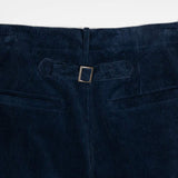 Pantaloni Chino Donna Velluto a Coste Blu Astrid - Rifò Lab Moda circolare made in Italy