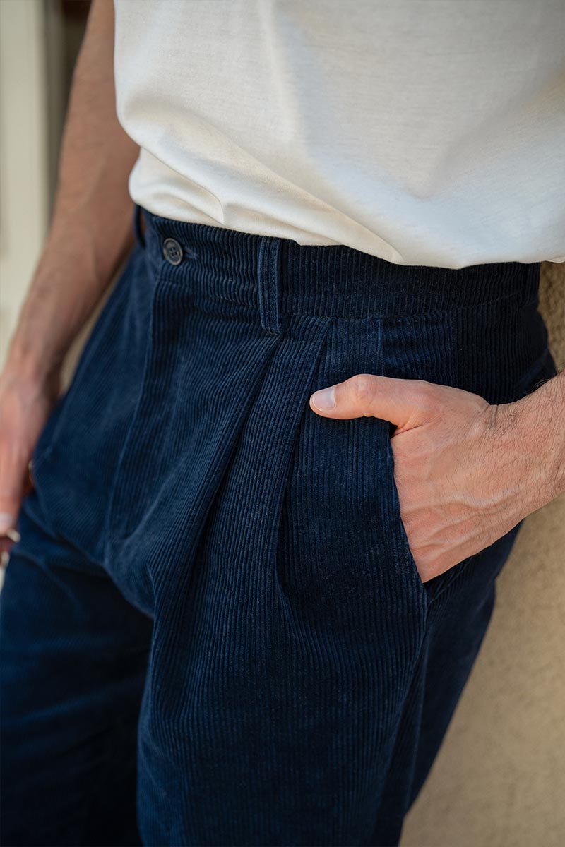 Pantaloni Velluto a Coste Uomo Chino Cotone Lars – Rifò