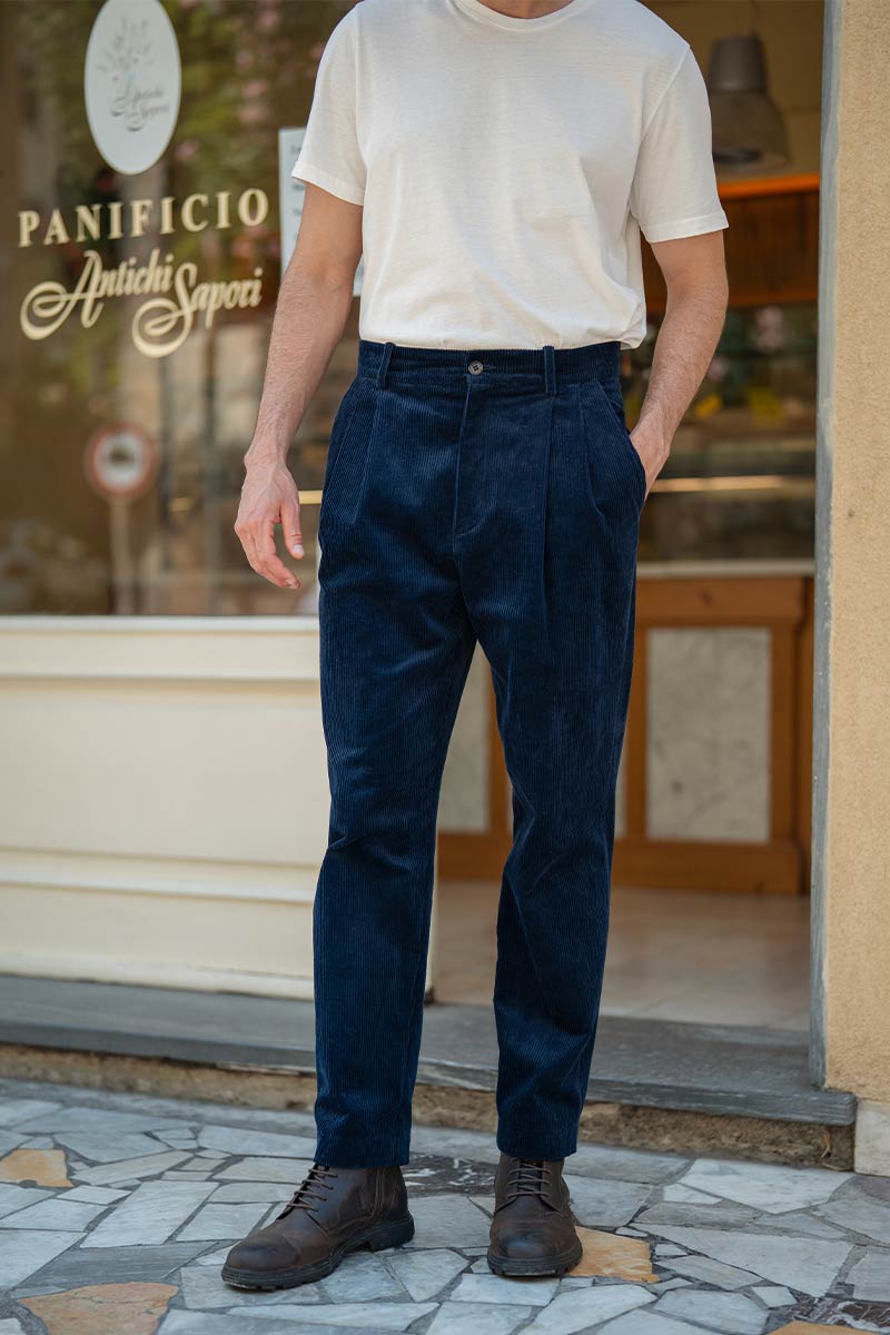 Pantaloni Velluto a Coste Uomo Chino Cotone Lars – Rifò