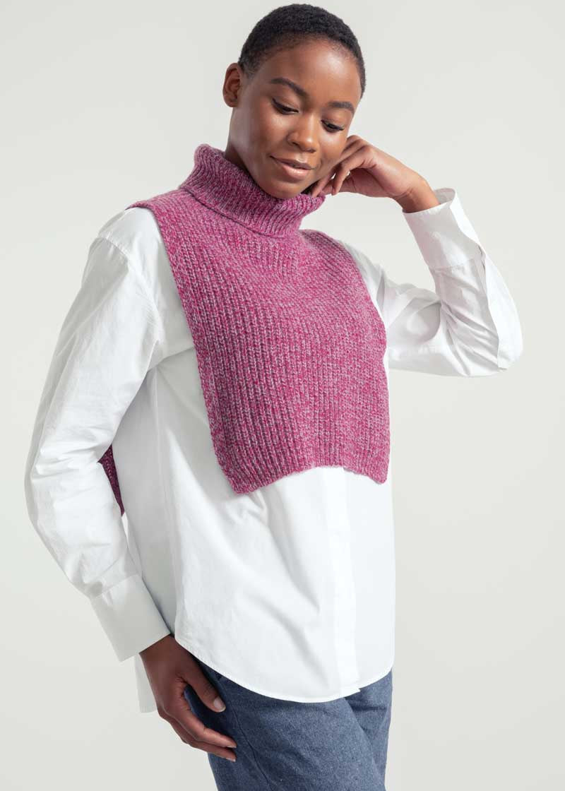 Chanteclaire Dragon Fruit | Scaldacollo Donna Cashmere Rigenerato Gastone