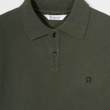 Maglietta Polo Uomo Maniche Corte Cotone Verde Militare Luigi - Rifò