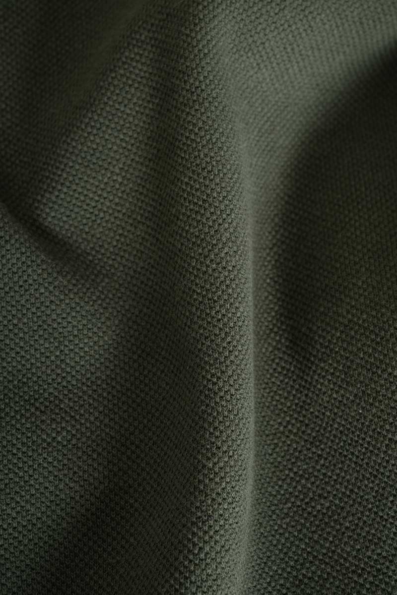 Maglietta Polo Uomo Maniche Corte Cotone Verde Militare Luigi - Rifò