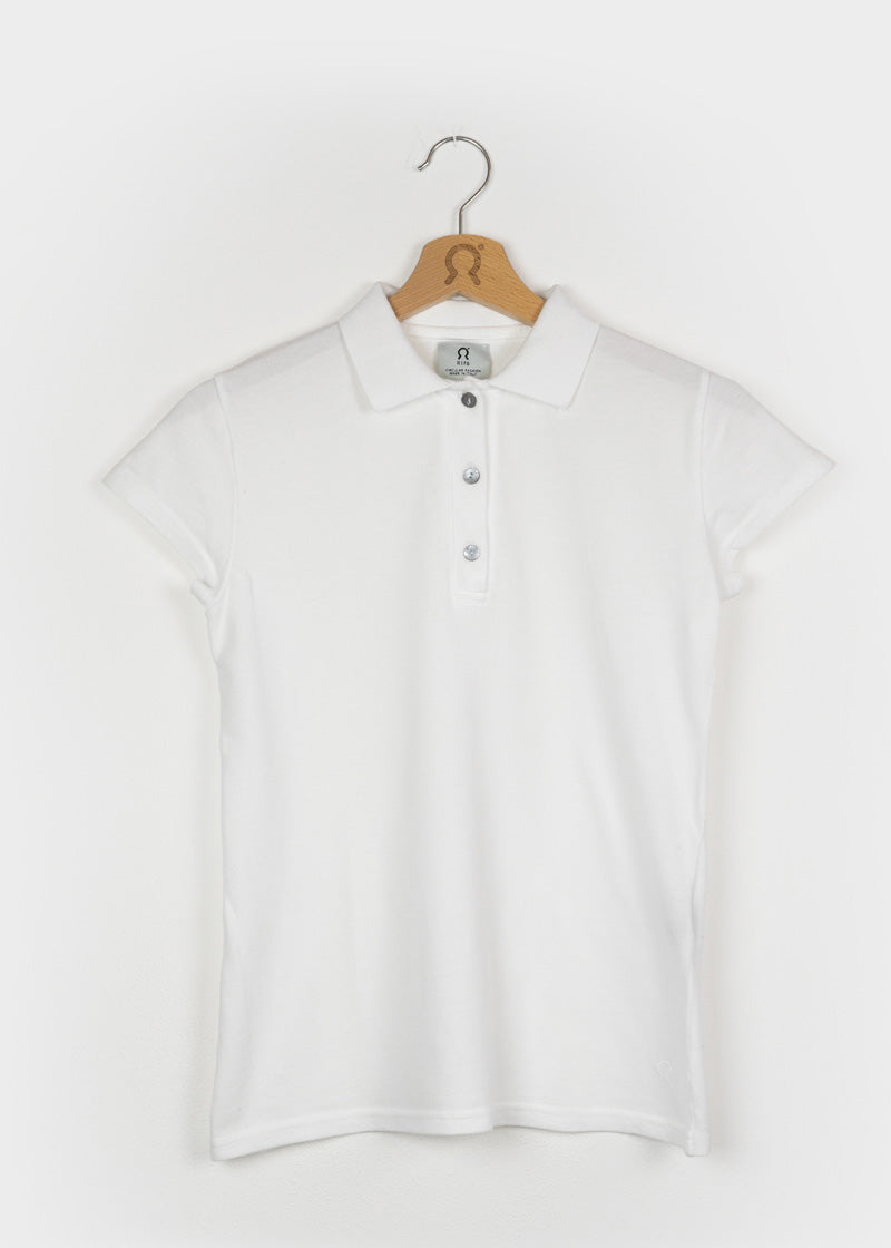 Bianco Polare | Polo donna cotone rigenerato