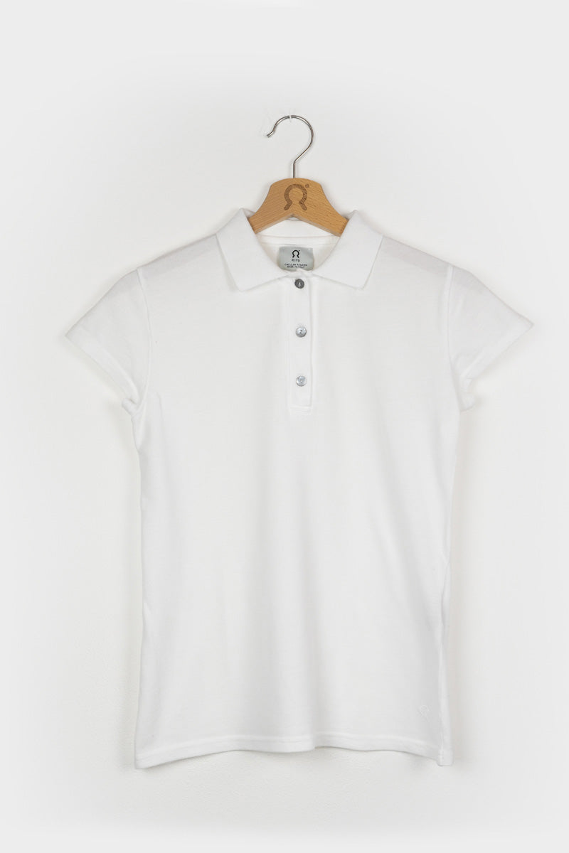 Bianco Polare | Polo donna cotone rigenerato