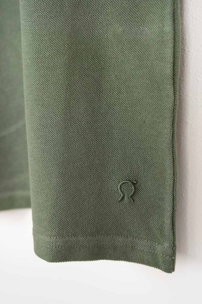 Verde Olivo | Polo donna cotone rigenerato