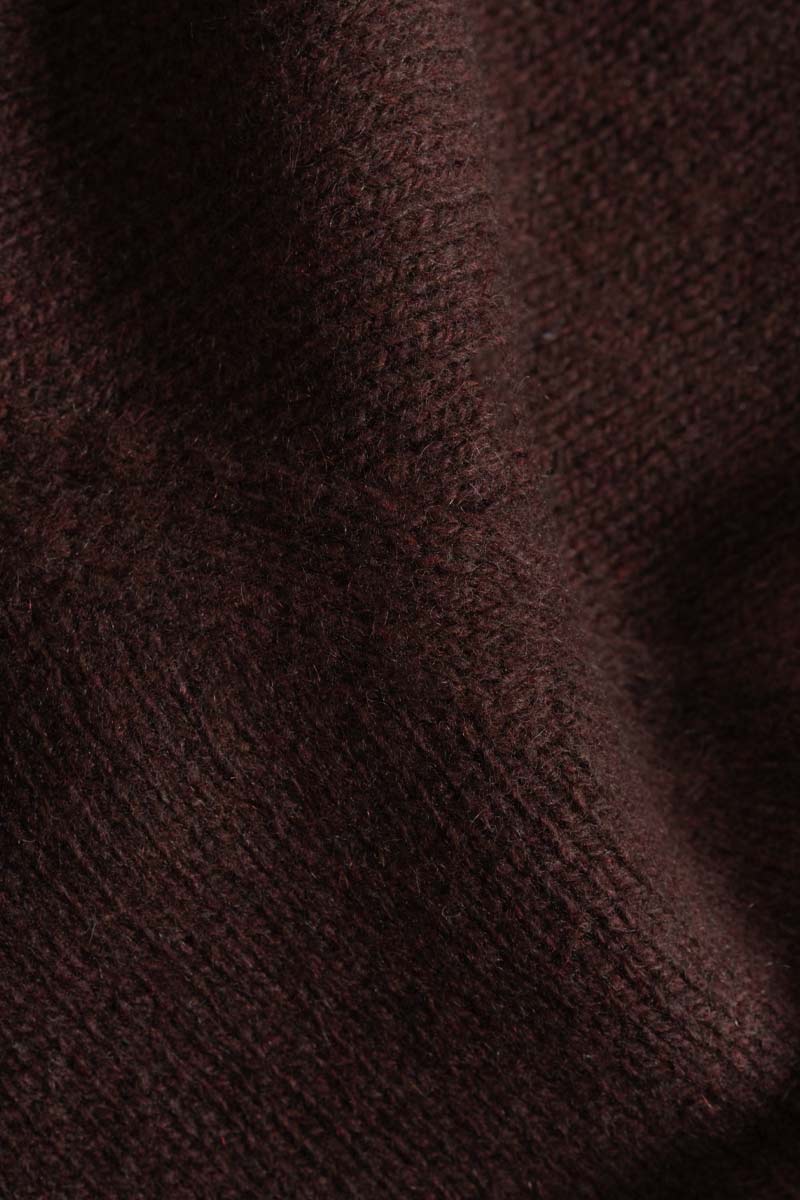 Poncho Donna Cashmere Rigenerato Elisabetta Marrone - Rifò Lab Moda circolare made in Italy