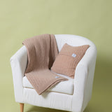 Copricuscino Cashmere Rigenerato Nedo Beige Sughero - Rifò