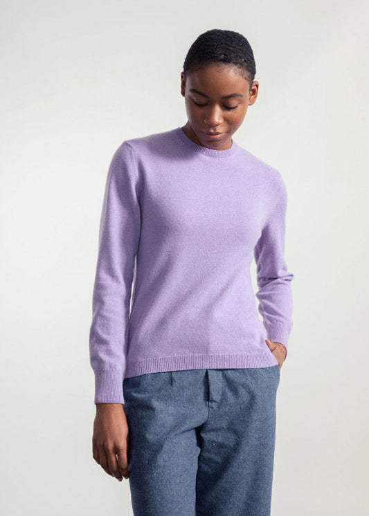 Viola Glicine | Maglia Donna Light Cashmere Rigenerato Veronica