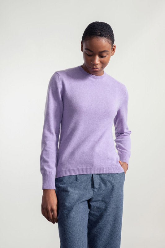 Viola Glicine | Maglia Donna Light Cashmere Rigenerato Veronica