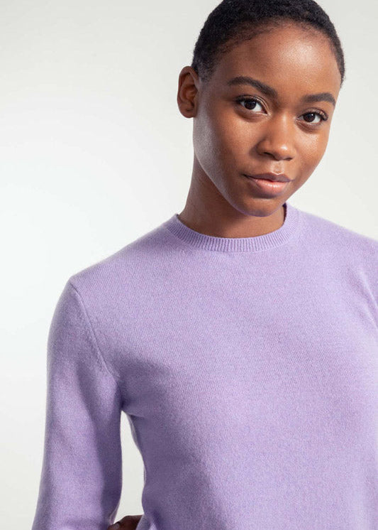 Viola Glicine | Maglia Donna Light Cashmere Rigenerato Veronica