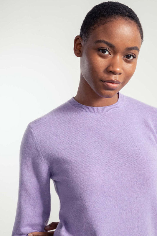 Viola Glicine | Maglia Donna Light Cashmere Rigenerato Veronica