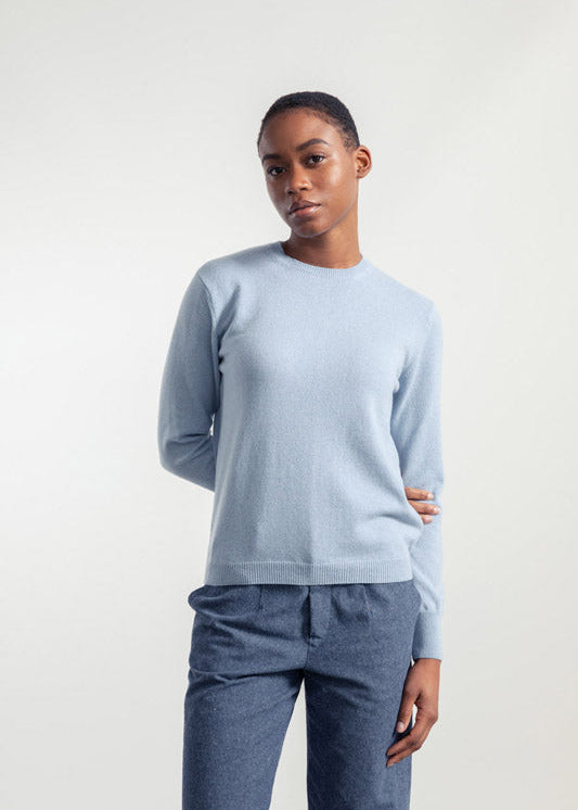 Azzurro Nuvola | Maglia Donna Light Cashmere Rigenerato Veronica