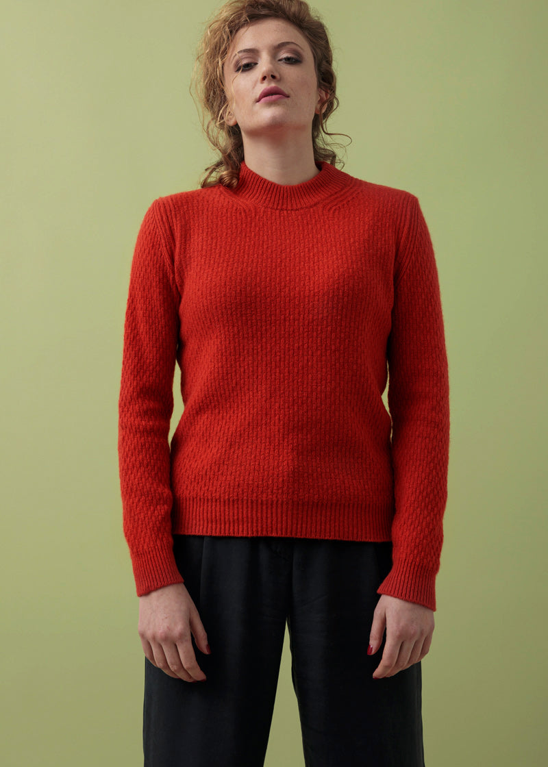 Arancio Diaspro | Maglia cashmere rigenerato