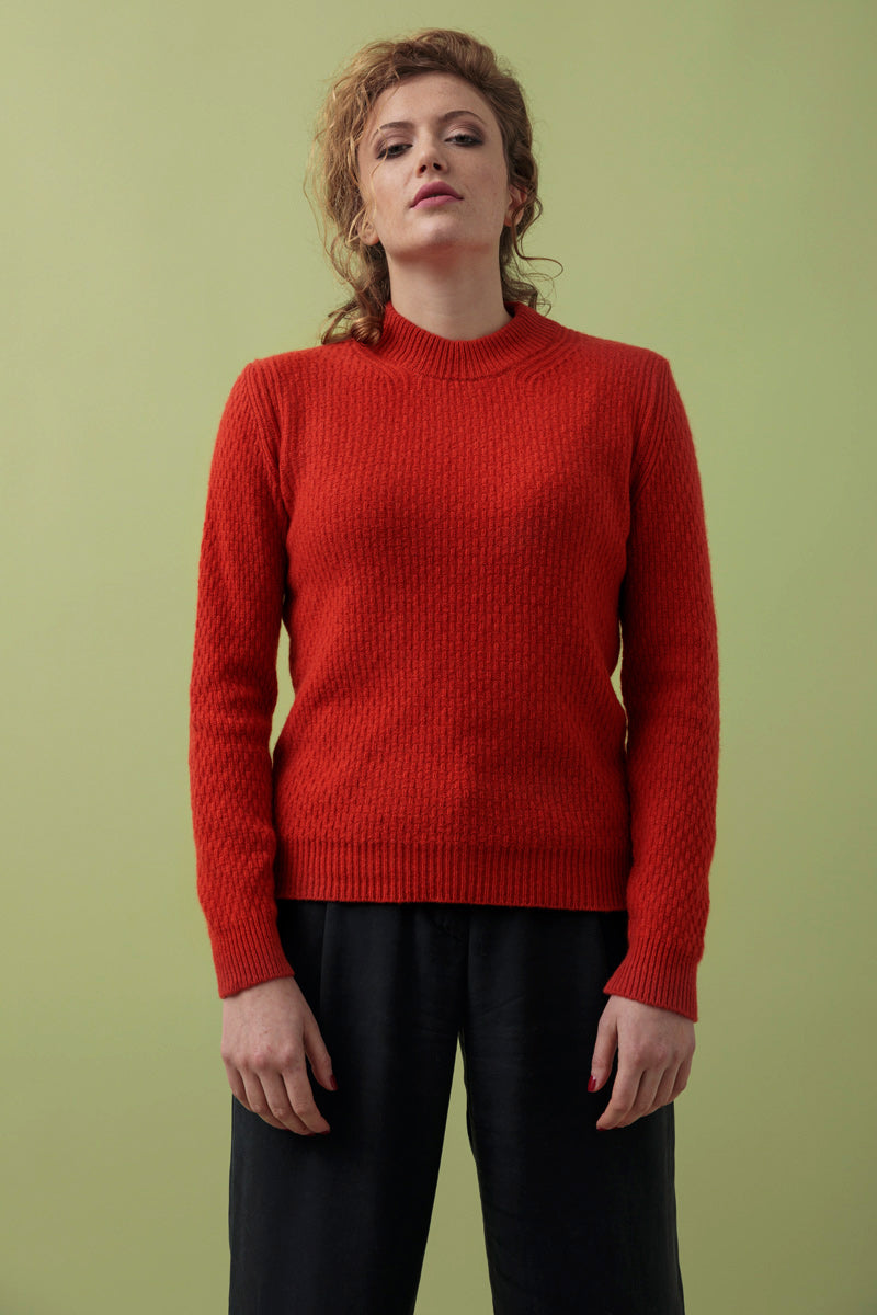 Arancio Diaspro | Maglia cashmere rigenerato