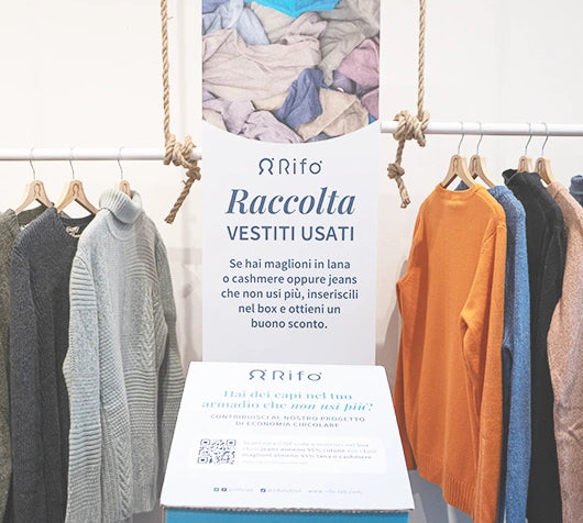 Raccolta Abiti Usati box rifo Rifo Moda Circolare Made in Italy.webp