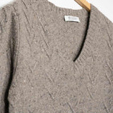 Greige Nebbia | Maglia Donna Cashmere Rigenerato Eliana