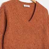 Arancio Ruggine | Maglia Donna Cashmere Rigenerato Eliana