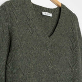 Verde Abete | Maglia Donna Cashmere Rigenerato Eliana