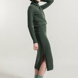 Verde Foresta | Gonna Cashmere Rigenerato Ginevra