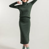 Verde Foresta | Gonna Cashmere Rigenerato Ginevra