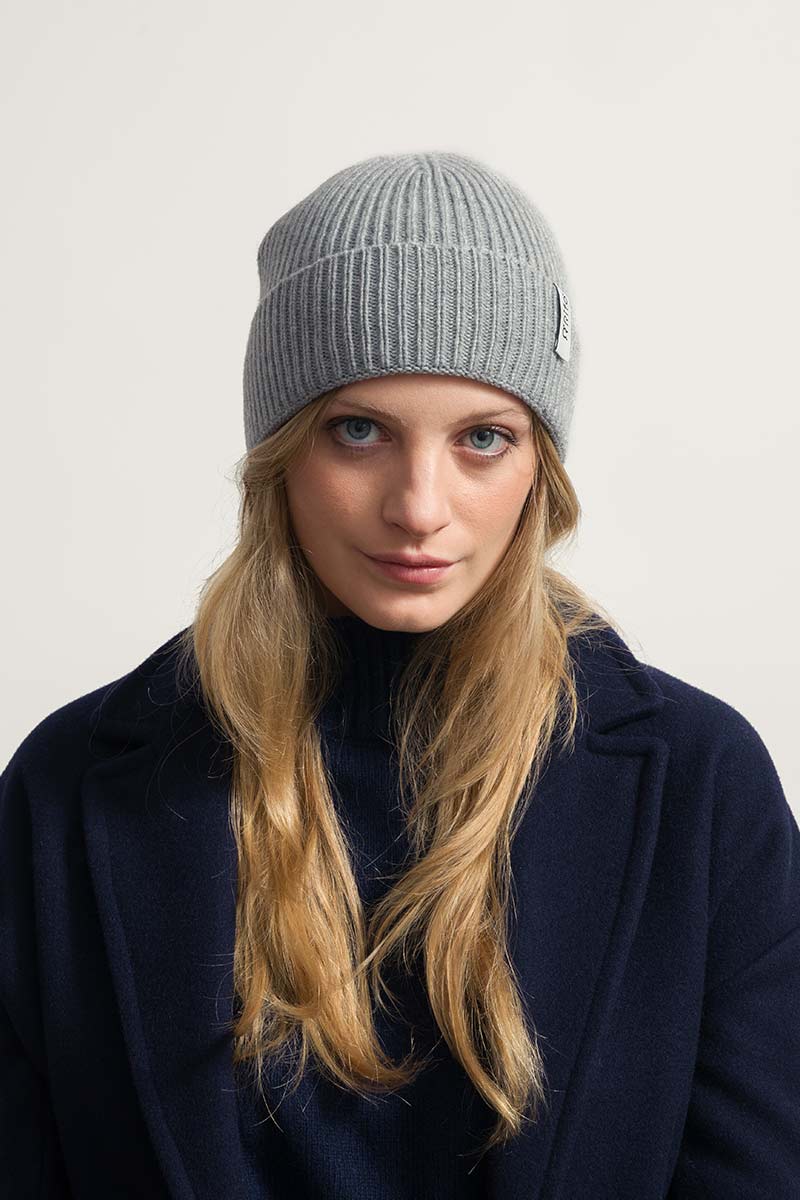 Grigio Calce | Cappello cashmere rigenerato