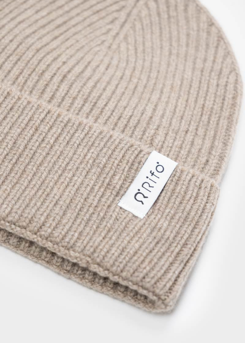 Beige Sabbia | Cappello cashmere rigenerato