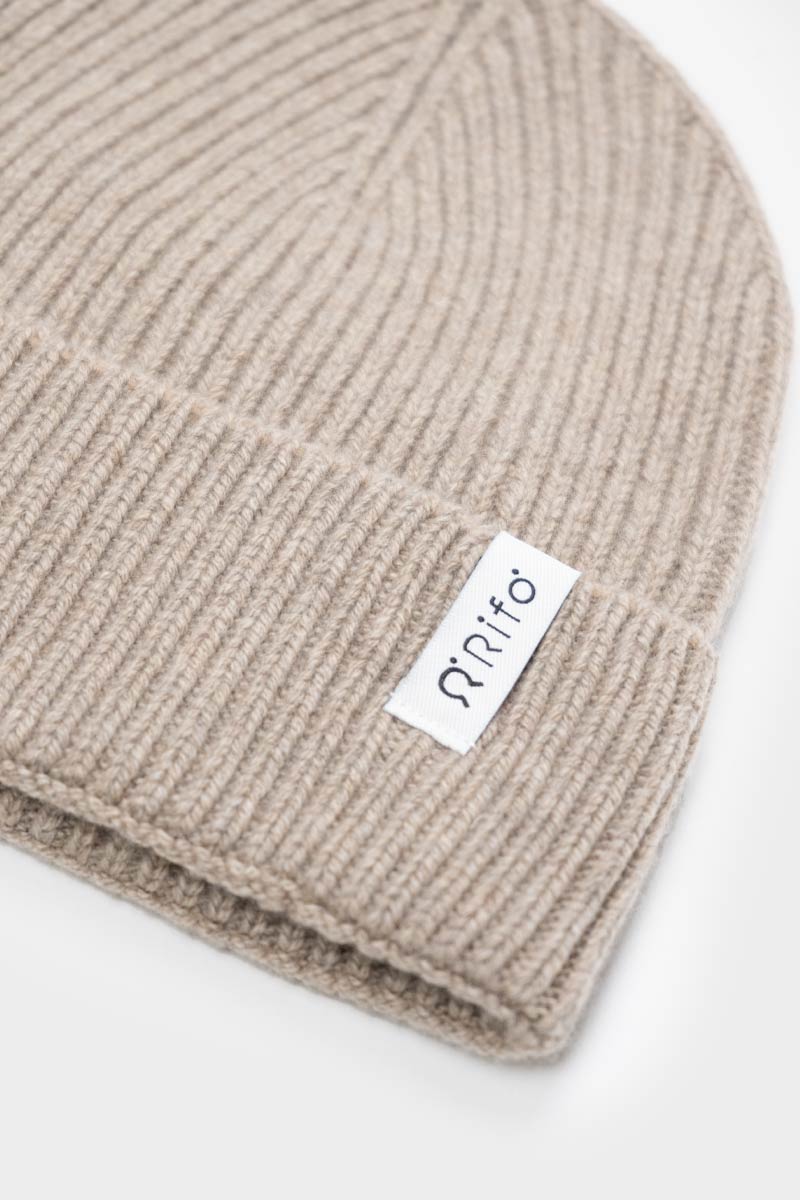 Beige Sabbia | Cappello cashmere rigenerato