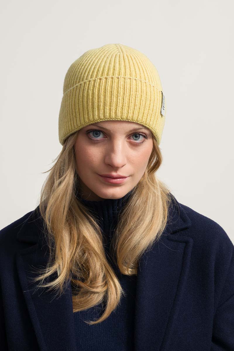 Giallo Cedro | Cappello cashmere rigenerato