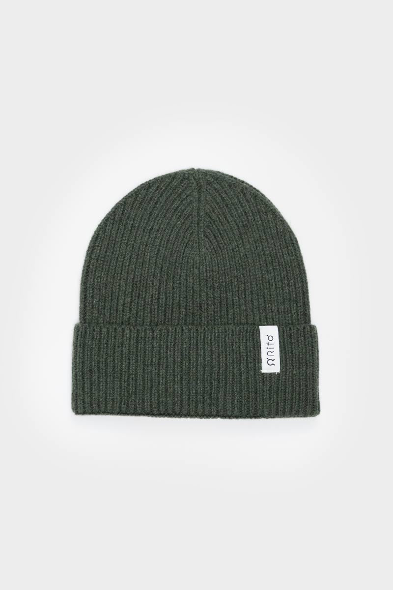 Verde Foresta | Cappello cashmere rigenerato