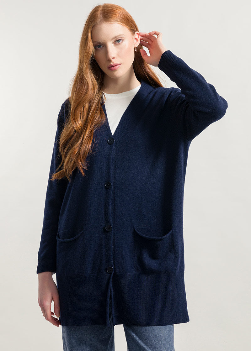 Blu Mora | Cardigan Donna Cashmere Rigenerato Claudia