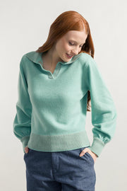 Verde Menta | Maglia Donna Cashmere Rigenerata Chiara