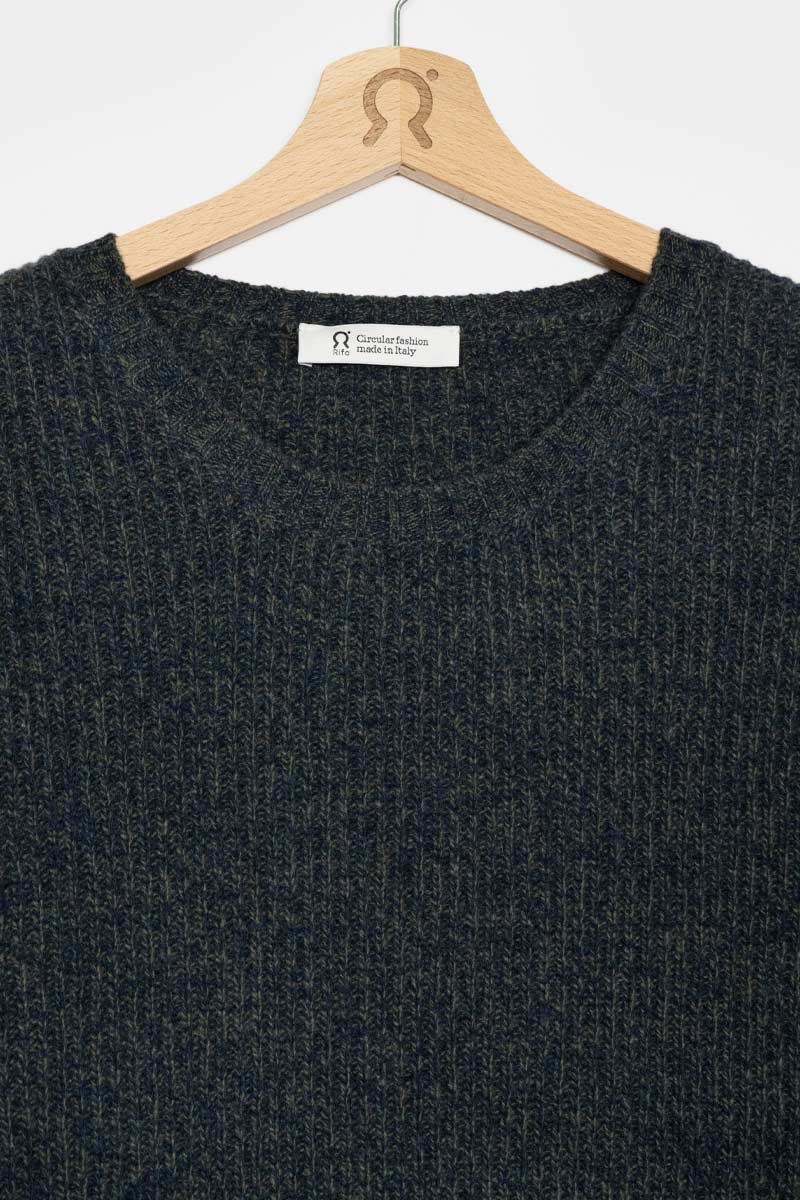 Mouline Verde Mirto | Maglia Uomo Cashmere Rigenerato Carlo