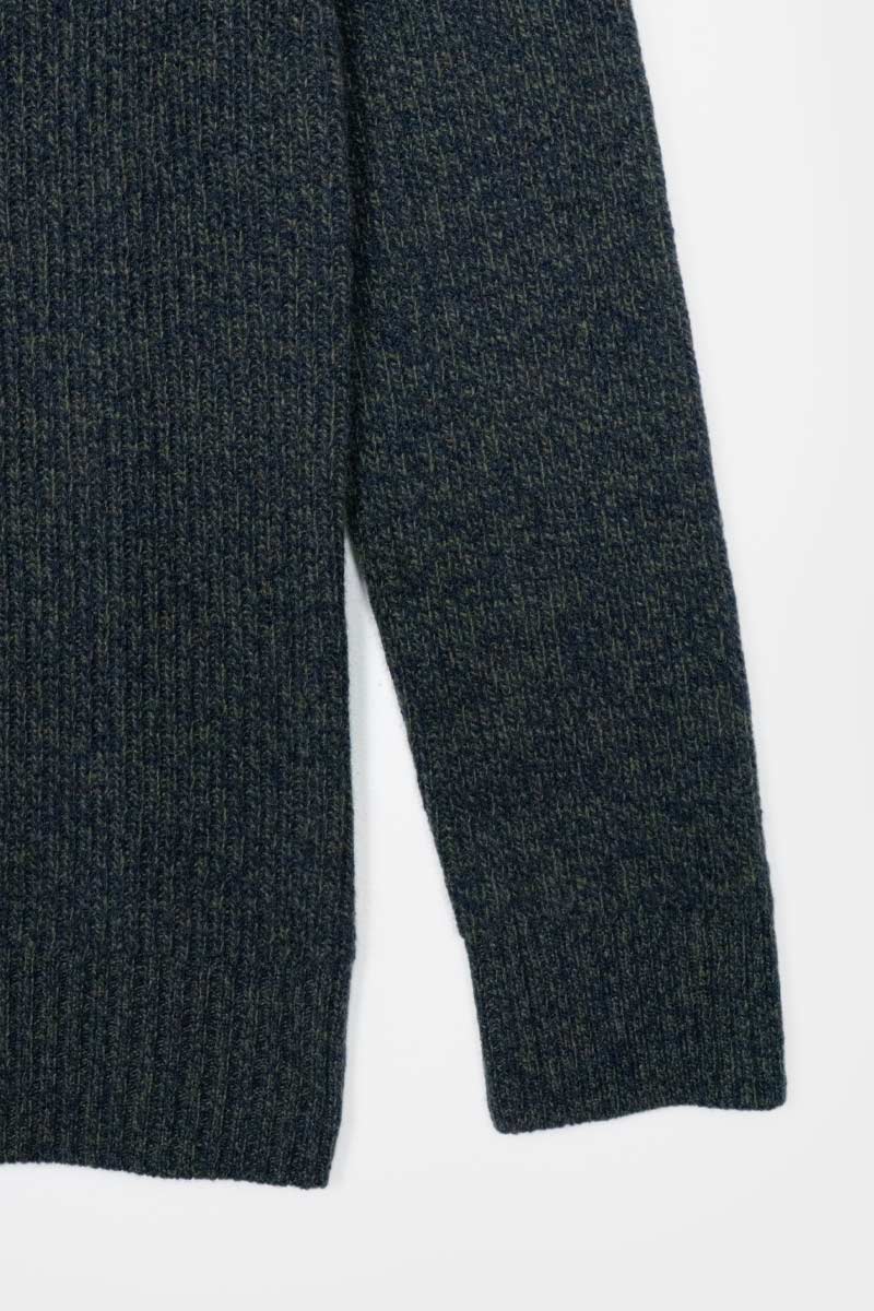 Mouline Verde Mirto | Maglia Uomo Cashmere Rigenerato Carlo