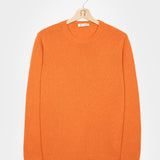 Arancio Becco D'oca | Maglione Uomo paricollo cashmere rigenerato