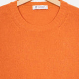 Arancio Becco D'oca | Maglione Uomo paricollo cashmere rigenerato