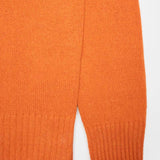 Arancio Becco D'oca | Maglione Uomo paricollo cashmere rigenerato