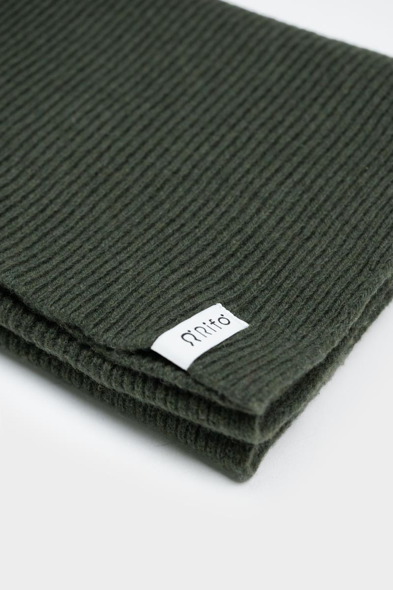 Verde Foresta | Sciarpa Costine cashmere rigenerato Federico