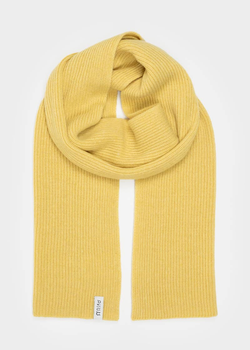 Giallo Cedro | Sciarpa Costine cashmere rigenerato Federico