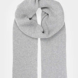 Grigio Calce | Sciarpa Costine cashmere rigenerato Federico