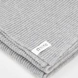 Grigio Calce | Sciarpa Costine cashmere rigenerato Federico